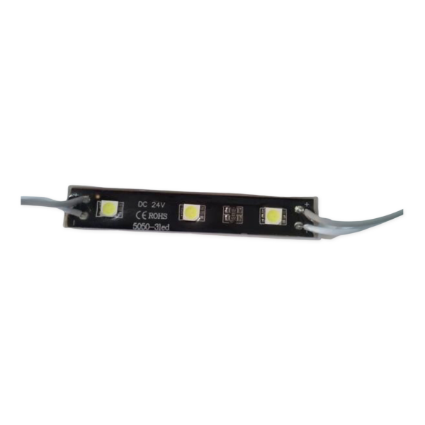 Modul 3 Smd 5050 24V Fundal Negru Lumina Alba TCT-1801